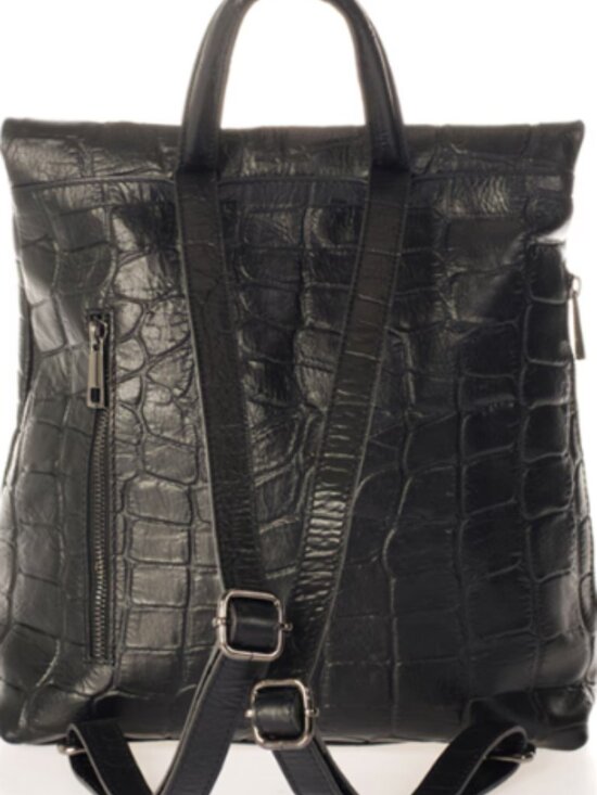 Genuine Leather  Vera Pelle Italian Pack bag purse Made in Ital BACKP main image 7